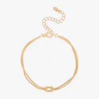 Bijoux Bar Womens Stainless Steel 7.5 Inch Solid Link Round Chain Bracelet