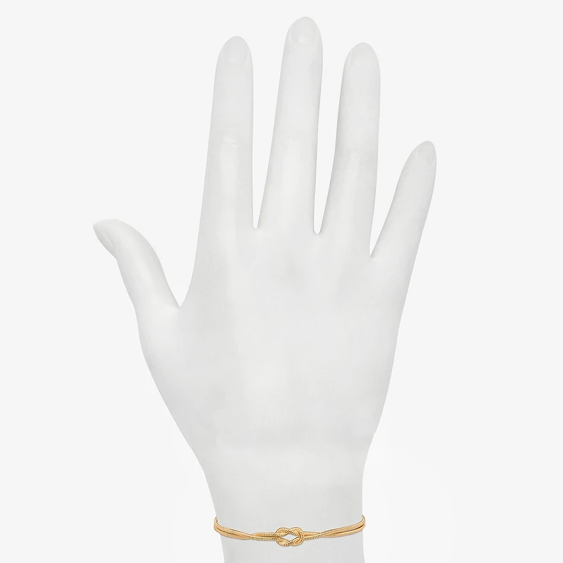 Bijoux Bar Womens Stainless Steel 7.5 Inch Solid Link Round Chain Bracelet