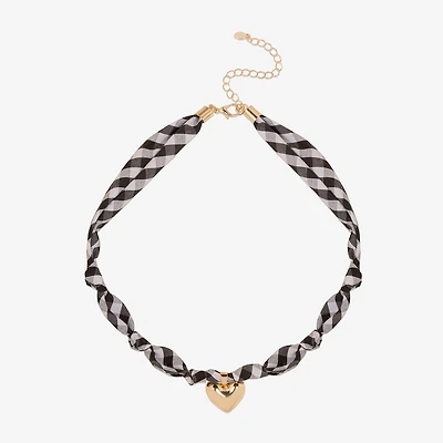 Bijoux Bar Womens Heart 16 Inch Pendant Necklace