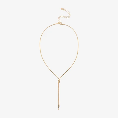Bijoux Bar Womens Stainless Steel 18 Inch Y Necklace