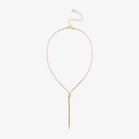 Bijoux Bar Delicates Womens Stainless Steel 18 Inch Y Necklace