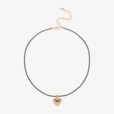 Bijoux Bar Delicates Womens Heart 16 Inch Pendant Necklace