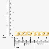 Womens 10K Gold Inch Curb Chain Necklace