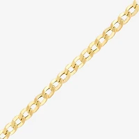 Womens 10K Gold Inch Curb Chain Necklace