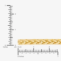 Womens 10K Gold 24 Inch Wheat Chain Necklace