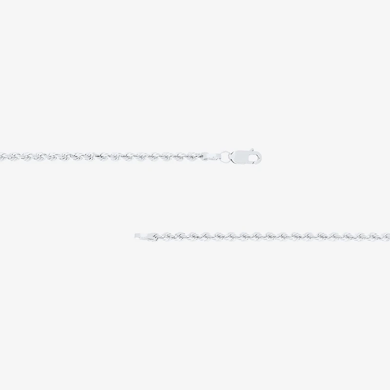 Womens 14K Gold Inch Rope Chain Necklace