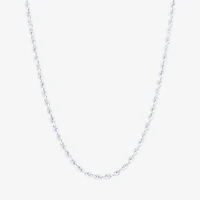 Womens 14K Gold Inch Rope Chain Necklace