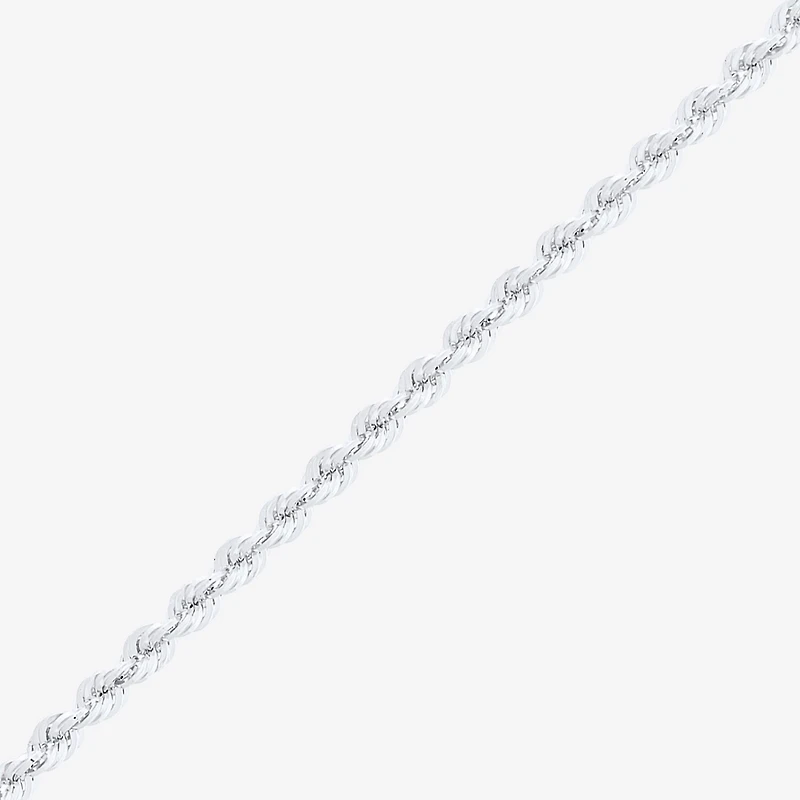 Womens 14K Gold Inch Rope Chain Necklace