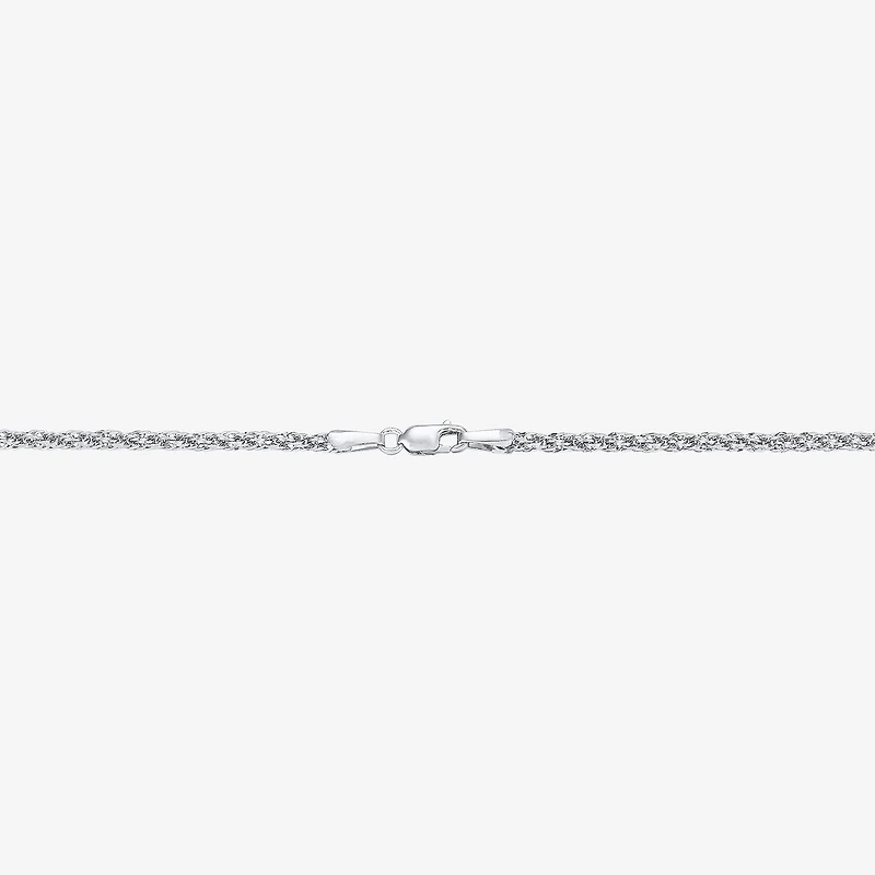 Womens 10K Gold 24 Inch Rope Chain Necklace