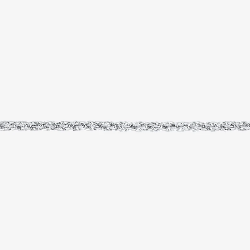 Womens 10K Gold 24 Inch Rope Chain Necklace