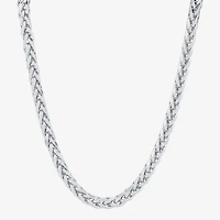 Womens 10K Gold 22 Inch Wheat Chain Necklace