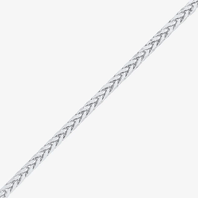 Womens 10K Gold 22 Inch Wheat Chain Necklace
