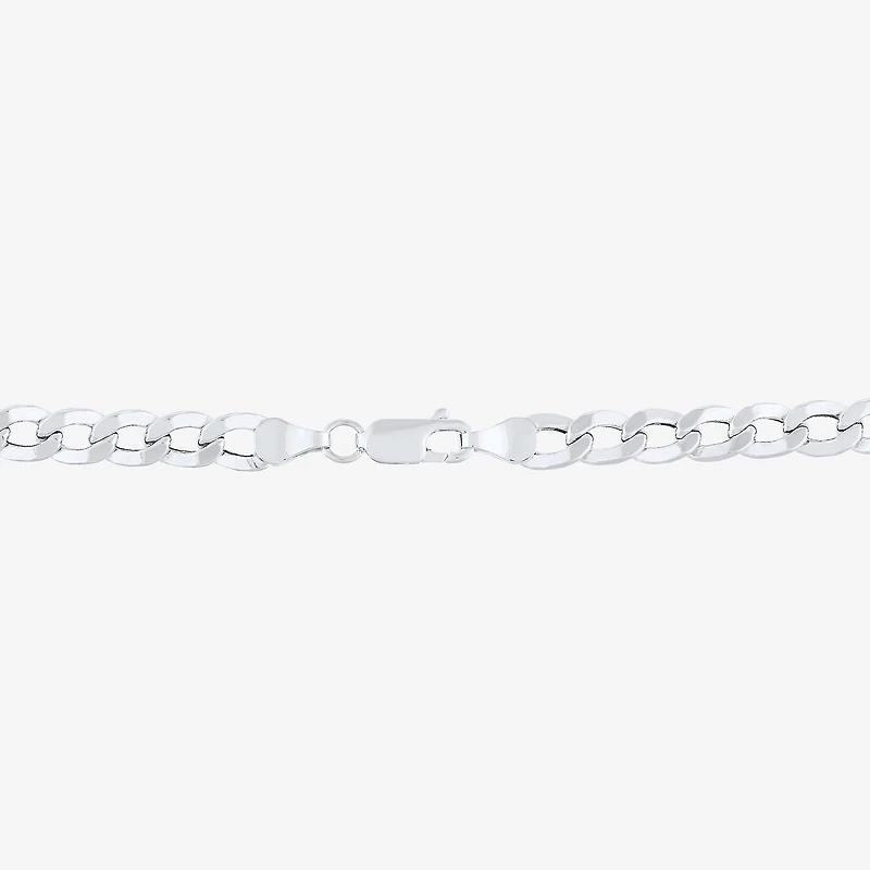 Womens 10K Gold Inch Curb Chain Necklace