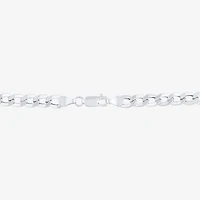 Womens 10K Gold Inch Curb Chain Necklace