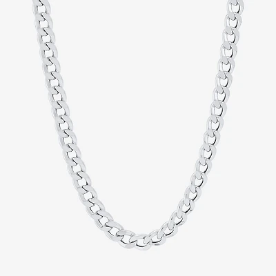 Womens 10K Gold Inch Curb Chain Necklace