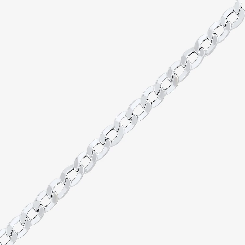 Womens 10K Gold Inch Curb Chain Necklace
