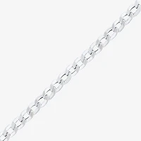 Womens 10K Gold Inch Curb Chain Necklace