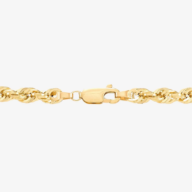 Womens 14K Gold 22 Inch Rope Chain Necklace