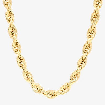 Womens 14K Gold 20 Inch Rope Chain Necklace