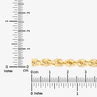 Womens 14K Gold Inch Rope Chain Necklace