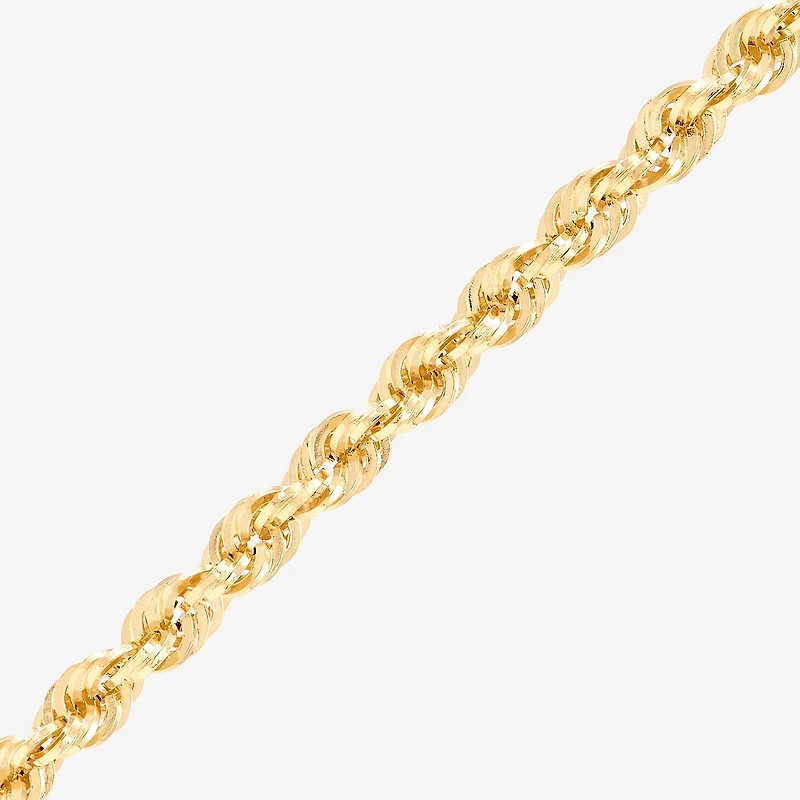 Womens 14K Gold 20 Inch Rope Chain Necklace