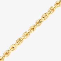 Womens 14K Gold 20 Inch Rope Chain Necklace