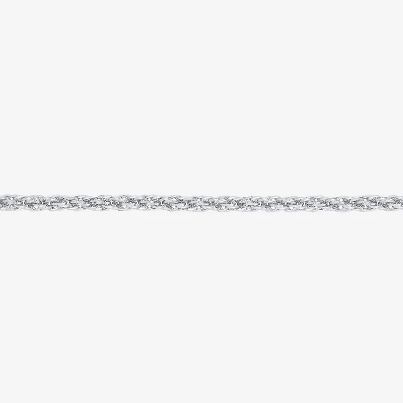 Womens 10K Gold 20 Inch Rope Chain Necklace
