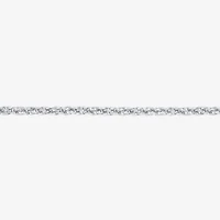 Womens 10K Gold 20 Inch Rope Chain Necklace