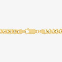 Womens 14K Gold 20 Inch Cuban Chain Necklace