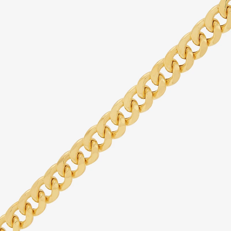 Womens 14K Gold 20 Inch Cuban Chain Necklace