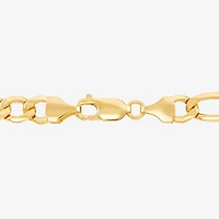 Womens 10K Gold Inch Figaro Chain Necklace