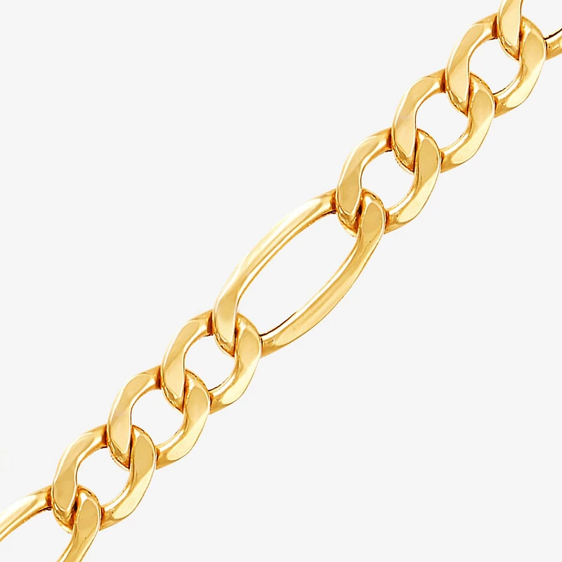 Womens 10K Gold Inch Figaro Chain Necklace
