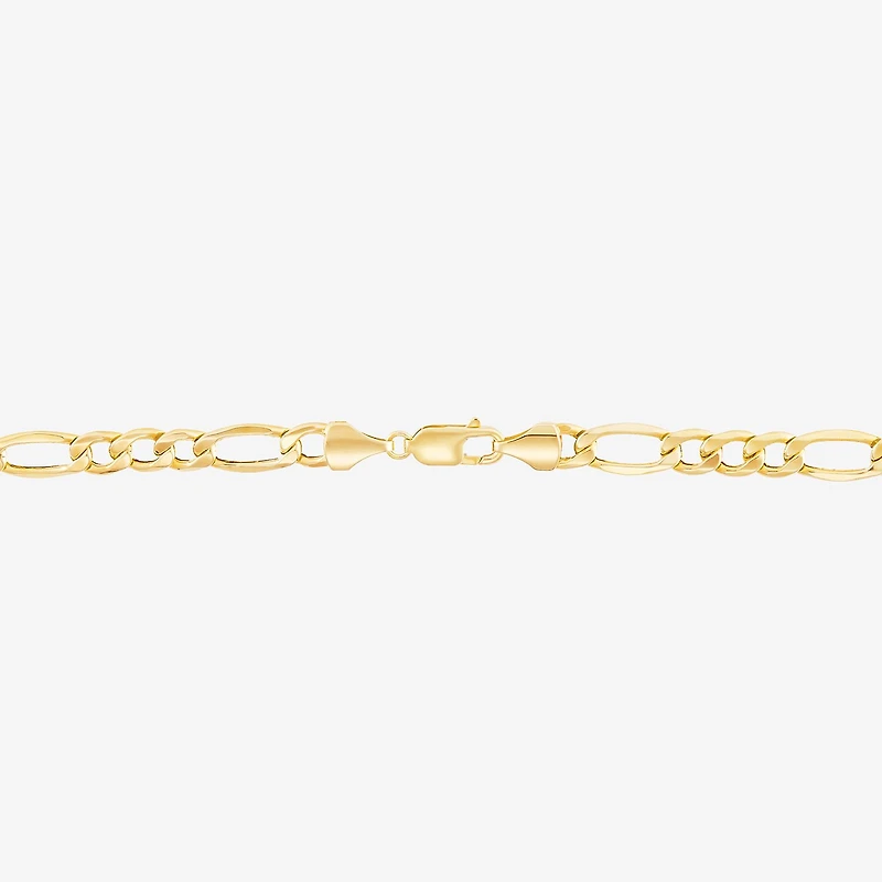 Womens 10K Gold 22 Inch Figaro Chain Necklace