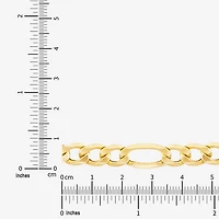 Womens 10K Gold 22 Inch Figaro Chain Necklace