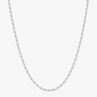 Womens 14K Gold Inch Rope Chain Necklace