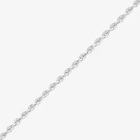 Womens 14K Gold Inch Rope Chain Necklace