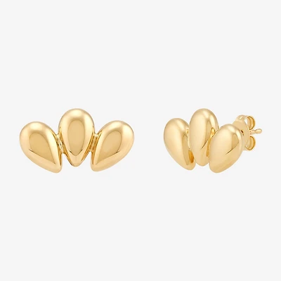 Gold Addiction 10K Gold 18mm Stud Earrings