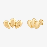 Gold Addiction 10K Gold 18mm Stud Earrings