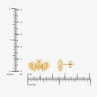 Gold Addiction 10K Gold 18mm Stud Earrings