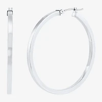 Womens 14K Gold 40mm Hoop Earrings