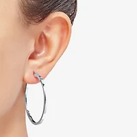 Womens 14K Gold 40mm Hoop Earrings