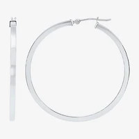 Womens 14K Gold 40mm Hoop Earrings