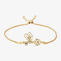Harry Potter (F / Si2) Womens Diamond Accent Lab Grown White Diamond 14K Gold Over Silver Bolo Bracelet