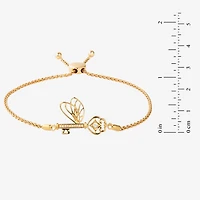 Harry Potter (F / Si2) Womens Diamond Accent Lab Grown White Diamond 14K Gold Over Silver Bolo Bracelet