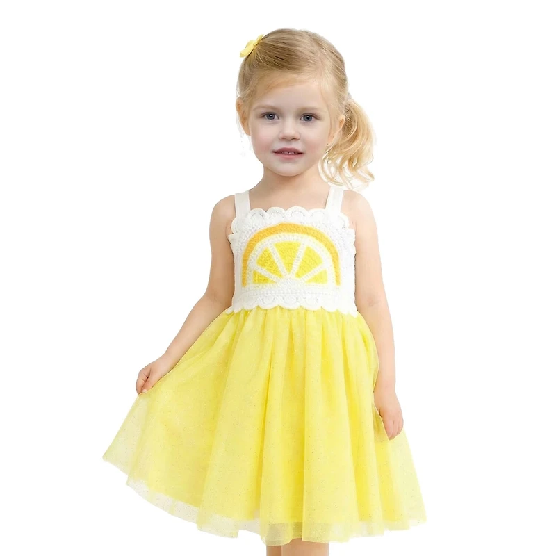 Lilt Toddler Girls Lemon Sleeveless A-Line Dress