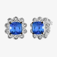 Le Vian Grand Sample Sale Le Vian Grand Sample Sale Limited Quantities! 1/3 CT. T.W. Genuine Blue Tanzanite 14K White Gold 13.9mm Cushion Stud Earrings