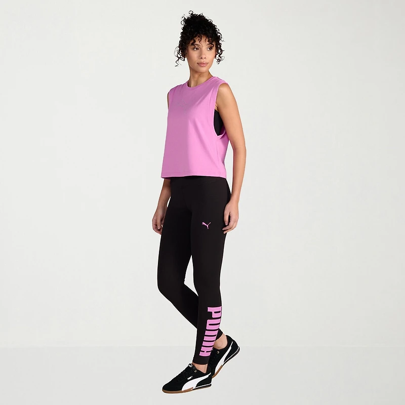 PUMA Womens Crew Neck Sleeveless Active Tank Top