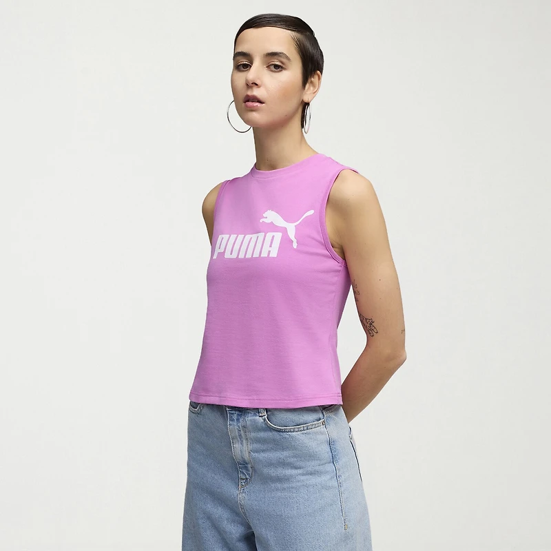 PUMA Womens Crew Neck Sleeveless Active Tank Top