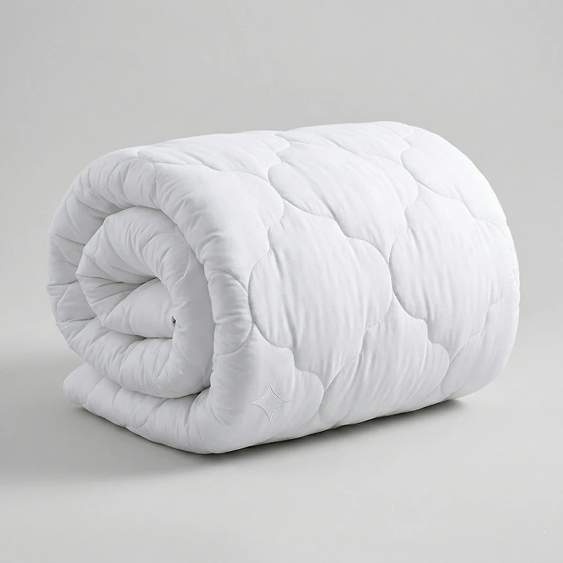 Ella Jayne Lofty 100% Cotton Plush Gel Fiber Filled Mattress Topper