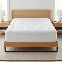 Ella Jayne Lofty 100% Cotton Plush Gel Fiber Filled Mattress Topper